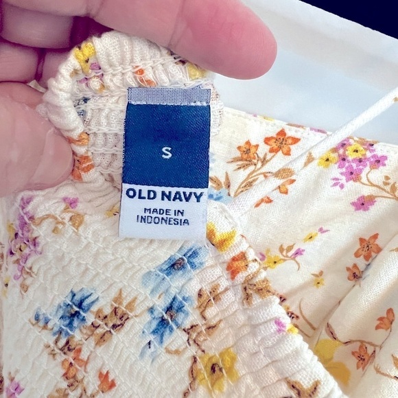 Old Navy Yellow Floral Cami Linen Pockets Dress Size S - Picture 7 of 9